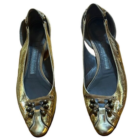Proenza Schoulder Gold Flats Size 37 - Picture 10 of 10